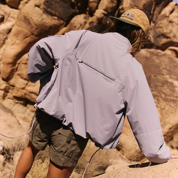 BNWOT Free People Cascade Packable Hike Zip Up in Light Purple - Medium - Picture 2 of 8